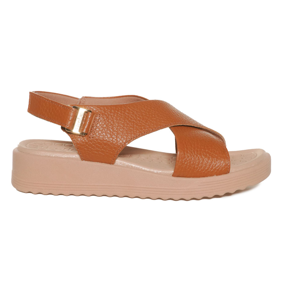 Usaflex Sandalia 24-MA10005-3 Tan Couro -3-